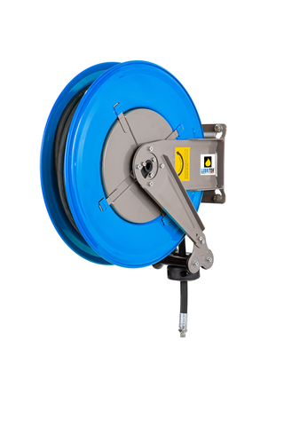 LT-070-1307-315 - FIXED AUTOMATIC HOSE REEL IN PAINTED STEEL FOR GREASE Ø 3/8" 50 ft