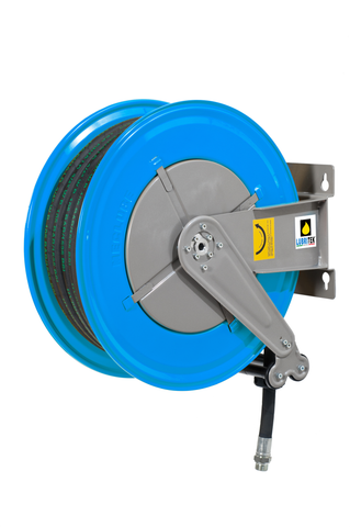 LT-070-1506-520 - FIXED AUTOMATIC HOSE REEL IN PAINTED STEEL FOR OIL ANTIFREEZE AND SIMILAR FLUIDS Ø 3/4" 65 ft