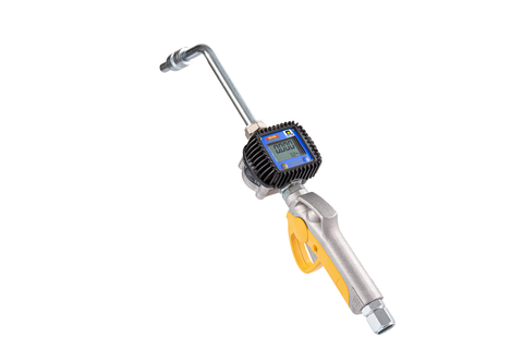 LT-024-1233-D00 - DIGITAL OIL DISPENSING NOZZLE WITH 45° RIGID END  MANUAL ANTI-DRIP VALVE Ø 0.55 INCHES