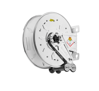 RA-8332.200-55 - Bare Hose Reel Suitable for Oil or Hot Water in Stainless Steel - 1400 psi